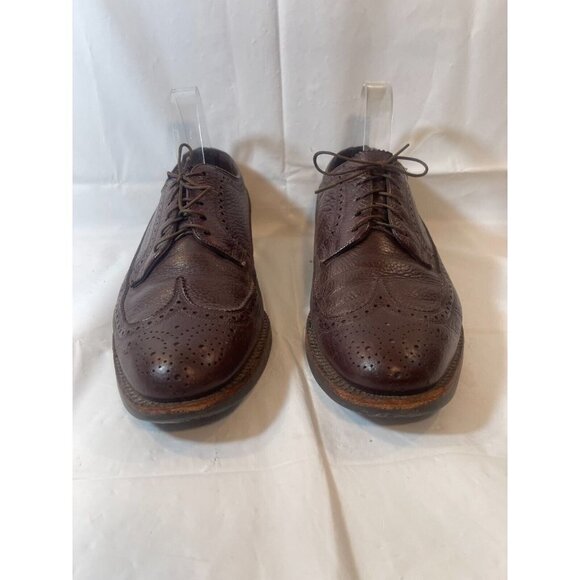 Florsheim Montinaro Wingtip Oxford Mens size  9.5   Brown Leather Lace Up - Picture 1 of 15